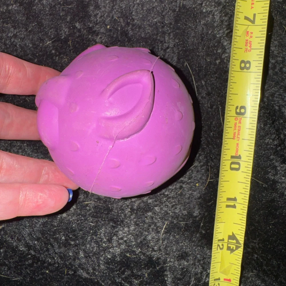 Bark Box Super Chewer L Dog Toy CHUCKY CHUPACABRA RUBBER SQUEAKER BALL new